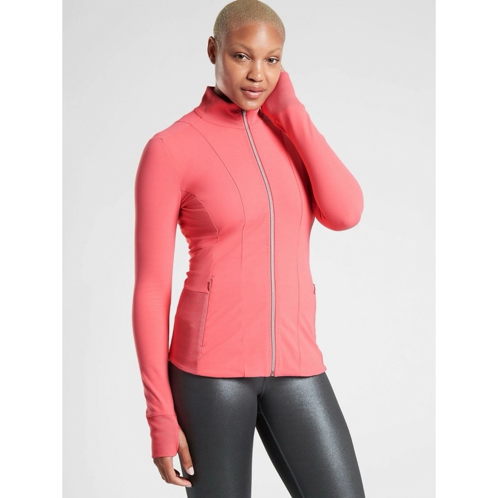 Athleta Shanti Jacket in Powervita #405475 Coral Petal M